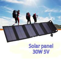 Panel fotovoltaico de 30W con sistema de carga USB, batería portátil de 5V y energía Solar plegable para mping Sunpower - details 0