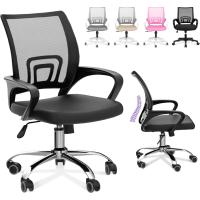 Silla Oficina con Apoyo Lumbar, Estructura de Plastico, Malla Transpirable, Ruedas Giratorias 360 °   Soporta hasta 120kg - details 20