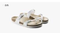 Sandalias de corcho con punta de clip Birkken de piel de vaca para hombre y mujer, zapatillas informales, uso exterior diario para verano - details 12