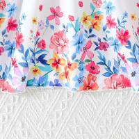 Vestido Niños De 4 A 8 Años, Vestidos De Princesa Con Botones Y Encaje Floral Sin Mangas Cumpleaños, Ootd Para Niña - details 6