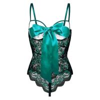 Body sexy, entrepierna abierta para mujer, ropa interior sexy sin entrepierna, el corsé elegante más sexy, mono floral de Ence - details 5