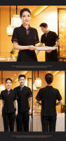 Ropa de trabajo para camarero de hotel, uniforme de manga corta para restaurante chino, comedor, club, servicio de limpieza de habitación de hotel, verano, mujer - details 13