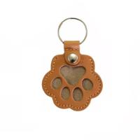 Llavero divertido y bonito con garra de gato, bolsa de almacenamiento de pelo de mascota creativa, llavero de cuero PU, colgante de pata de perro, bolsa colgante - details 6