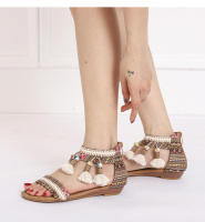 Sandalias Planas bohemias para Mujer, Zapatos cómodos informales de Playa, Verano, 36 a 42, EU - details 14