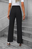 Pantalones elegantes de cintura alta para mujer, comodidad y estilo en primavera y otoño. - details 5