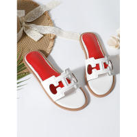 Sandalias de moda de verano 2025, chanclas de playa de una tira, zapatos planos de viaje para mujer - details 66