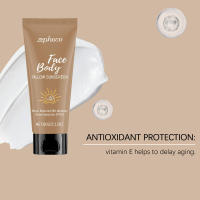 La crema protectora de grasa de vaca Zephoco tiene una textura refrescante y no grasa, que proporciona un cuidado hidratante para la piel y los rayos UV. - details 3