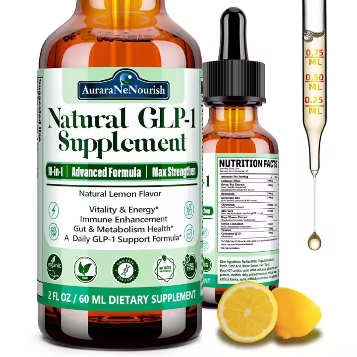 Hot Natural GLP-1 GLP Activate, suplemento de berberina HCI GLP1 de alta fibra para mujeres y hombres con. Té verde, bromelina y cromo apoyan el intestino, - 1