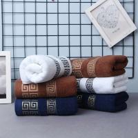 Juego de 2 uds. De toallas deportivas bordadas de algodón 100% negro para baño, regalo de Navidad, uso doméstico y hotelero - details 5