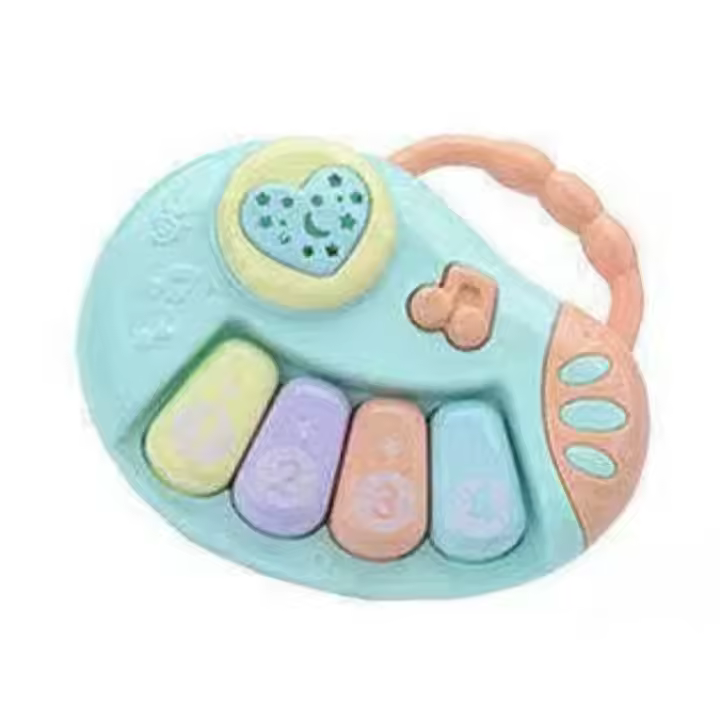 Juguete educativo Montessori para bebé, instrumento Musical de aprendizaje, Piano, campana de mano, proyector, juego de música - 1