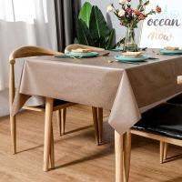 Mantel grueso de plástico PVC, rejilla rectangular, impreso, impermeable, resistente al aceite, adecuado para el hogar, cocina, mesa de comedor, - details 21