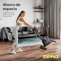 estática - Resistencia magnética, Operación silenciosa, Comodidad ajustable, Pantalla LCD, Medición del pulso, Calorías, Diseño compacto, Soporte para smartphone, Max 110 kg - details 6
