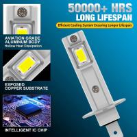 Bombilla de Faro LED Mini 50W LUCKZHE 20000LM, Sin Ventilador, Diodo para Luz de Niebla de Coche - details 5