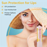 Bálsamo labial protector solar de melocotón y plátano SPF 30 UVA protege los labios Bálsamo labial incoloro hidratante - details 2