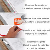 Tira de retención de agua de silicona para puerta de baño, tapón de agua para encimera de cocina, barrera de ducha para lavadora, tira de sellado - details 7