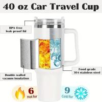 Taza de café con botella de agua de acero inoxidable aislada de 1200 ml para deportes - details 1