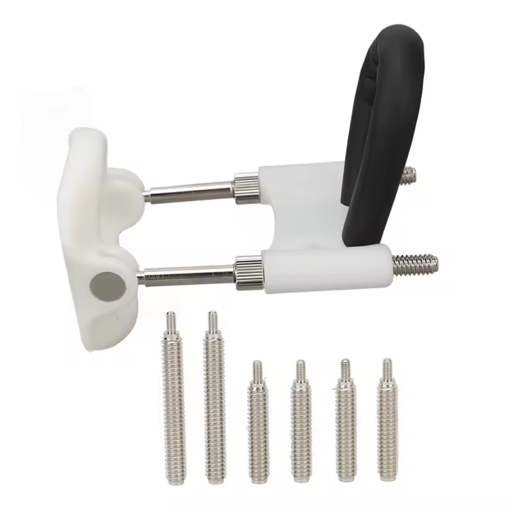 Kit de soporte de masaje para hombre, camilla de soporte de pene ajustable efectivo, color negro, dorado y blanco - 1