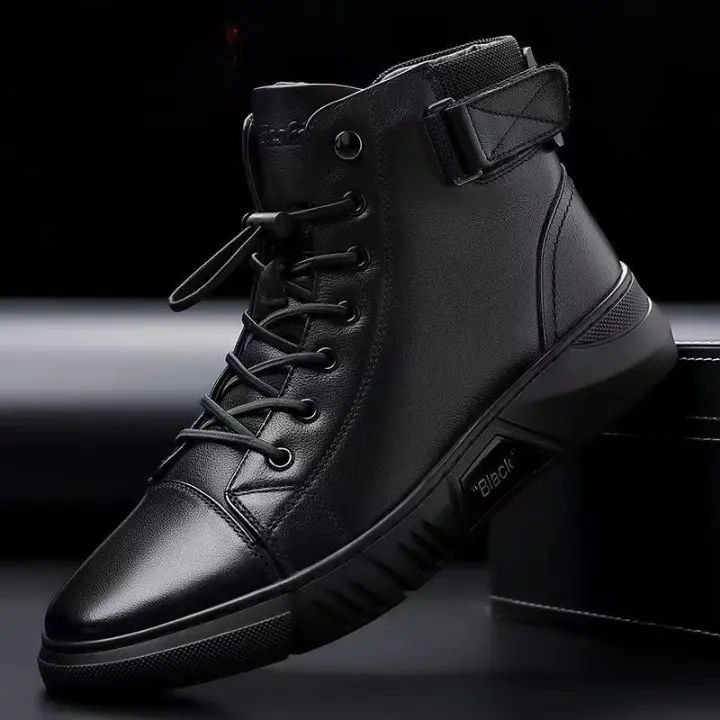 Nuevas Botas Altas Para Hombre, Zapatos Deportivos Y De Ocio De Suela Blanda Versátiles Y Ligeros - 1
