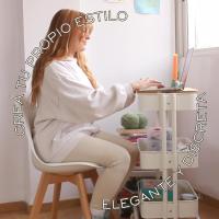 Sillas de Comedor Nórdicas con Respaldo Ergonómico |   Sillas de Cocina con Madera de Haya Maciza con Tela Anti Manchas de Polipiel (2, Gris) - details 5
