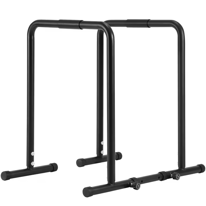 SucceBuy Barra de inmersión, capacidad de 440 libras, estación de soporte de inmersión resistente con altura ajustable, soporte de flexión de paralelo de fitness, barras paralelas para entrenamiento de fuerza - 1