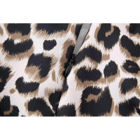 TRAFZA Conjunto de 2 piezas para mujer, pantalones largos con cremallera, traje informal suelto elegante vintage con estampado de leopardo sin mangas con cuello en V - details 21