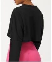 Polo de Yoga de Nylon Cuello Redondo, Ajuste Suelto, Transpirable para Entrenamiento - details 11