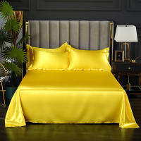 Bonenjoy-sábana lisa y sedosa para el hogar, ropa de cama de Color sólido, estilo lujoso, sin funda de almohada, 1 unidad - details 8