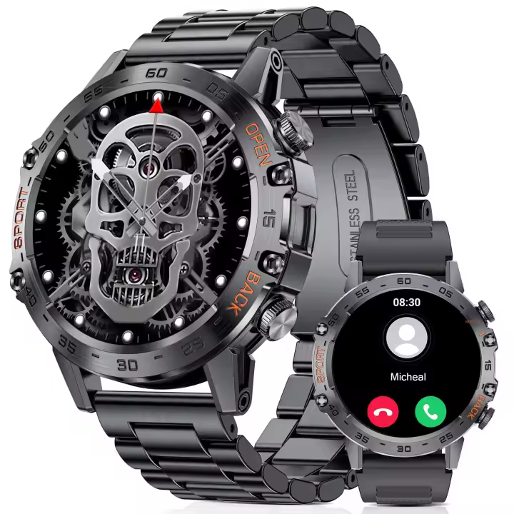 Relojes militares para hombres (respuesta/marcación), Reloj inteligente para Android e iOS - 1
