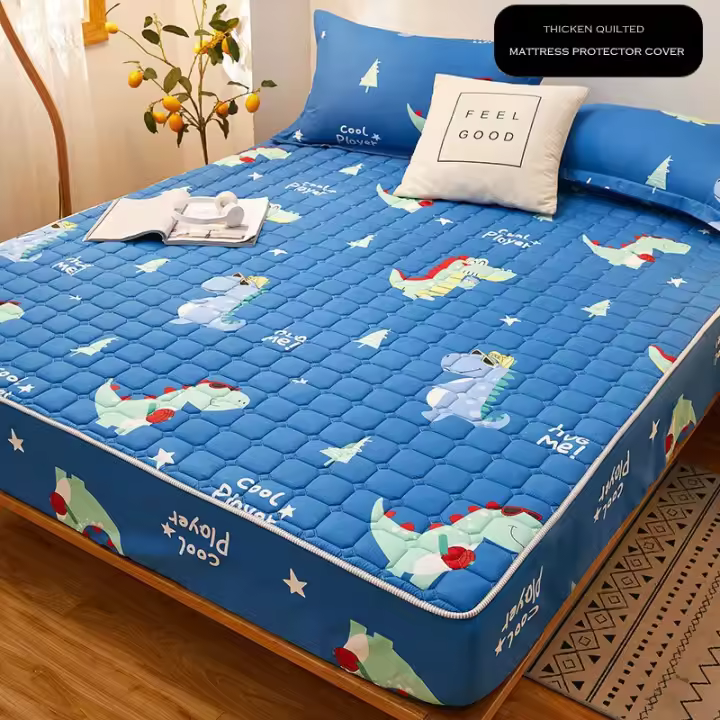 Funda Protectora de Colchón Acológica Gruesa Para Pareja de 2 personas, Sábana bajera de lujo, almohadilla de Protección de estilo - 1