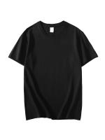 Camiseta de Algodón Cremallera Blanca Camiseta Suelta para Hombres/Mujeres Manga Corta 8 Colores - details 0