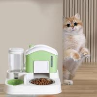 Alimentador de agua automático 2 en 1 para gatos, cuenco de comida para perros y gatos desmontable de gran capacidad, a prueba de derrames, separación en seco y húmedo, cuenco doble para perros - details 1