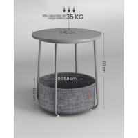 Mesa Lateral Redonda Moderna Espaciosa para Sala de Estar, Dormitorio, Mesita de Noche - details 95