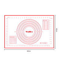 Mantel de Silicona Walfos para Amasar y Rollar Panel Grueso Doméstico de Grado Alimenticio Antiadherente Grande y de Herramientas de Panel Material de Plástico Adecuado para Hornear Universal - details 2