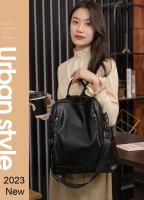 Mochila De piel auténtica para mujer, bolso de viaje de alta calidad, informal, de hombro, 2023 - details 0