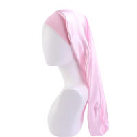 Gorros de Seda Largos para Mujeres Gorro de Dormir de Ancho Elástico con Diadema de Cuidado del Cabello Braids de Peluqua Natural - details 4