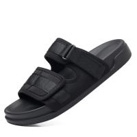 Zapatillas de lona con doble botón para hombre, zapatos de playa impermeables y antideslizantes, suela suave, moda de verano - details 0