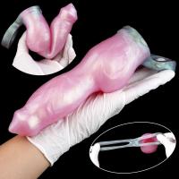 Leten YESBUY fantasía perro manga enorme nudo consolador vaina agrandamiento juguete sexual Anal próstata masajeador vaginal juguetes eróticos para adultos - details 9