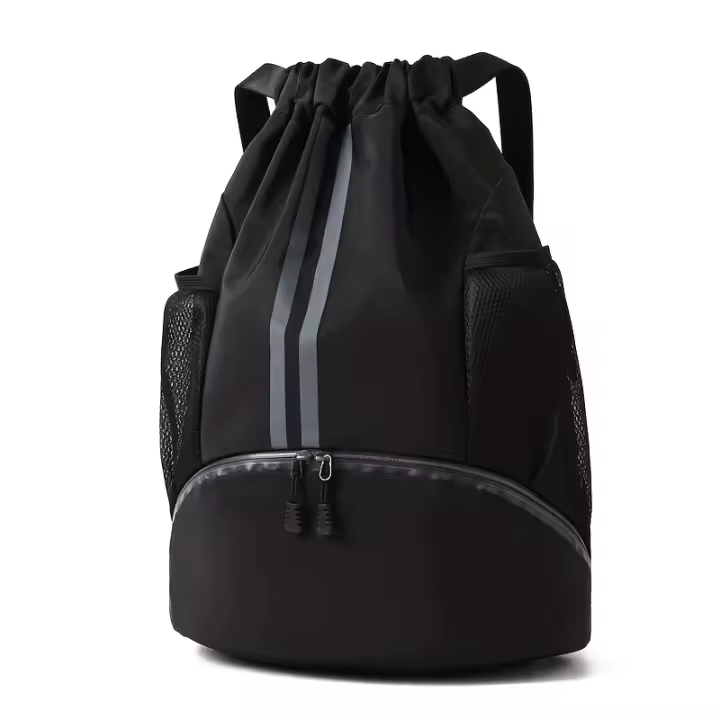 [SEYATULLH, Mochila deportiva de yoga de alta capacidad] SEYATULLH Mochila deportiva y de yoga de alta capacidad - Mochila de gimnasio duradera con cordón de nailon, separación de ropa seca/mojada, cierre con cordón, bolsillos con cremallera - Ideal para - 1