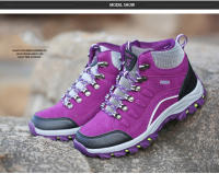 Zapatos de senderismo de alta calidad para mujer, botas impermeables para otoño e invierno, para exteriores, deportivas, senderismo, montaña, escalada, calzado atlético - details 8