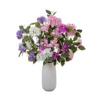 Flor Lila Artificial de tacto Real, rama de flor Lila de seda elegante de lujo, flor falsa hecha a mano, decoración de jardín al aire libre - details 4
