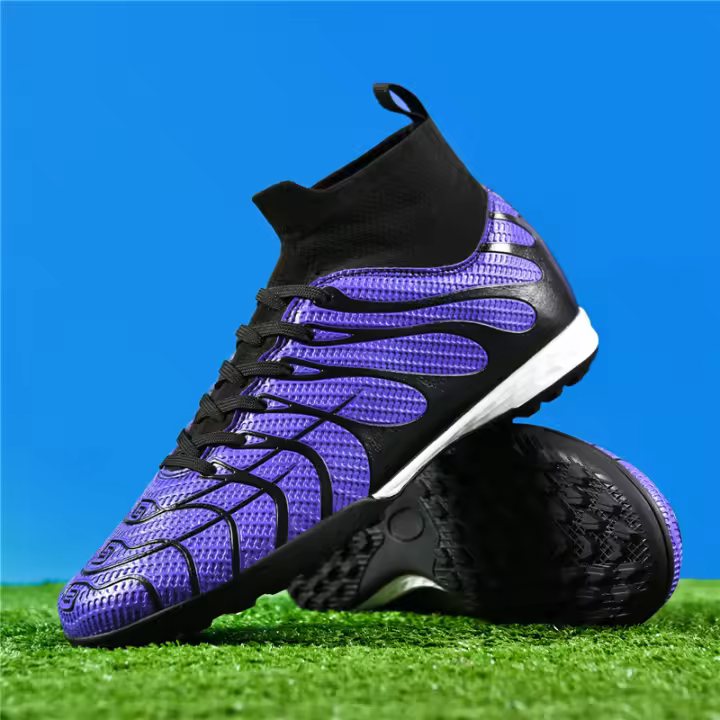 Calzado de fútbol transpirable de caña alta para hombre y mujer, calzado deportivo para interiores y exteriores - 1