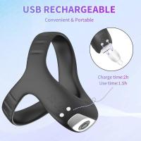 Anillo vibrador sexy de empaque privado para hombres, anillos de retraso de la eyaculación, vibradores masculinos, juguetes sexuales para parejas adultas mayores de 18 años. - details 6