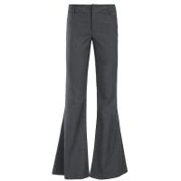 Primavera otoño nueva cintura acampanada desgastada para mujeres, pantalones de vestir de moda coreana - details 1
