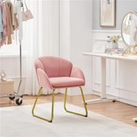 Terciopelo Sillon para Dormitorio Silla para Comedor Cocina Pata Metal Silla Sala de Estar Rosa Claro - details 26