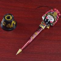 Bolígrafo de maquillaje facial de la Ópera de Pekín, bolígrafo de personaje de ópera de dibujos animados versión Q de estilo chino, regalo creativo - details 9