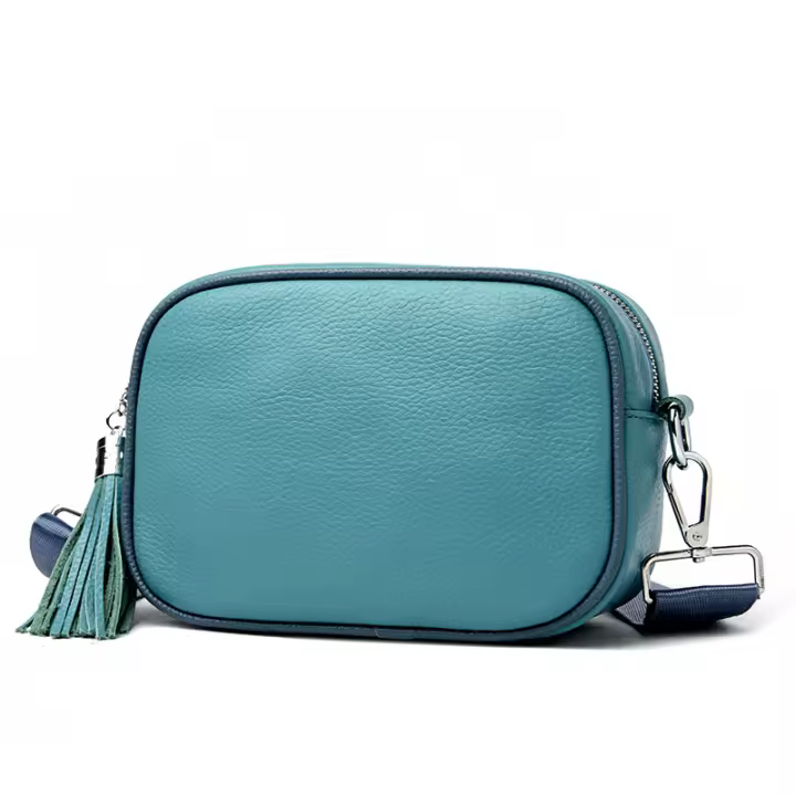 Nuevo Bolso de Cámara de Cuero Tendencia Primera de Piel de Vaca con Pelo - 1