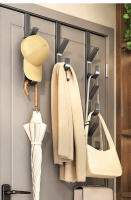 Gancho para colgar en la puerta de calidad, sin perforaciones, sobre la puerta, tipo trasero, colgador de abrigos, bolso multifuncional, estante de almacenamiento para el hogar - details 3