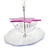 Juguetes colgantes para morder pájaros, estrella Hexagonal acrílica, caja de comida creativa para loros, fácil instalación multicapa, alimentador de forrajeo de aves - details 15
