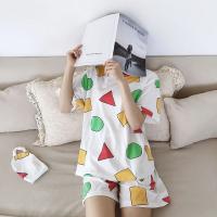 Pijama Sin Chan para hombre, Pijama Sinchan de algodón, conjuntos cortos de verano, pijamas japoneses para parejas, ropa de dormir para hombre y mujer 2024 - details 4