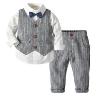 Ropa de primavera y otoño para niños nuevos productos, conjunto de tres piezas de traje para niños - details 1